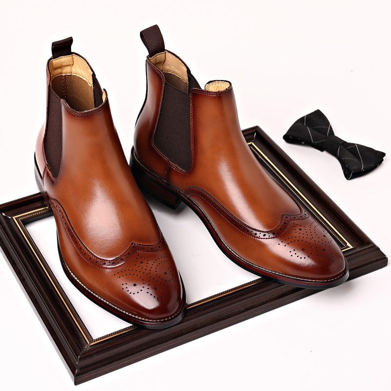 Alexander Leather Chelsea Boots