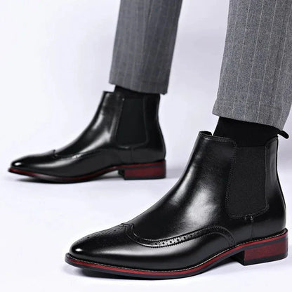 Alexander Leather Chelsea Boots