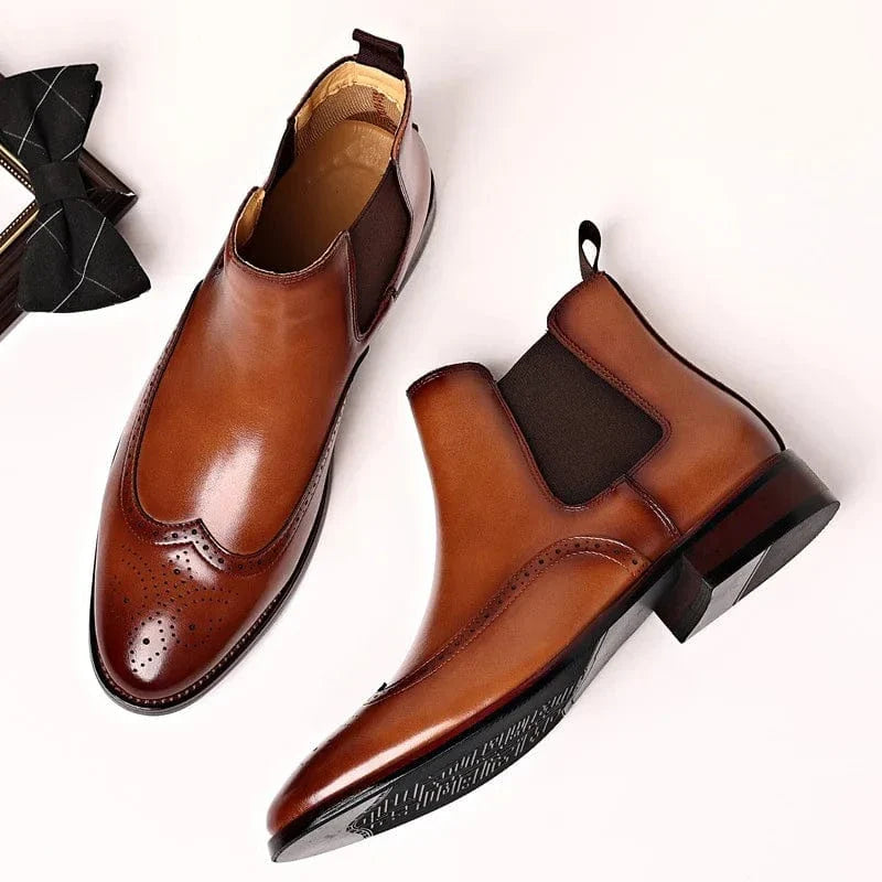 Alexander Leather Chelsea Boots