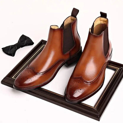 Alexander Leather Chelsea Boots